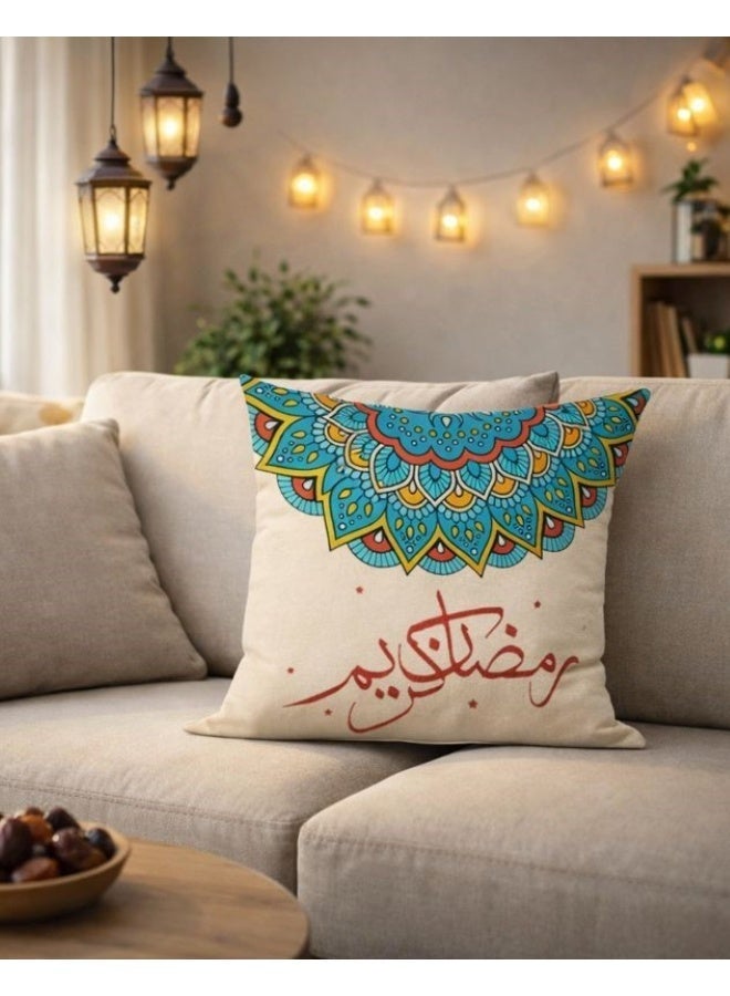 snooze Ramadan cushion cover -Ramadan oriental design, 45*45 cm, pack of one - Image 2
